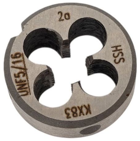 Плашка круглая дюймовая резьба UNF 1/2-20 HSSG DIN EN 22568 (DIN 223) GSR, B00472170 - фото